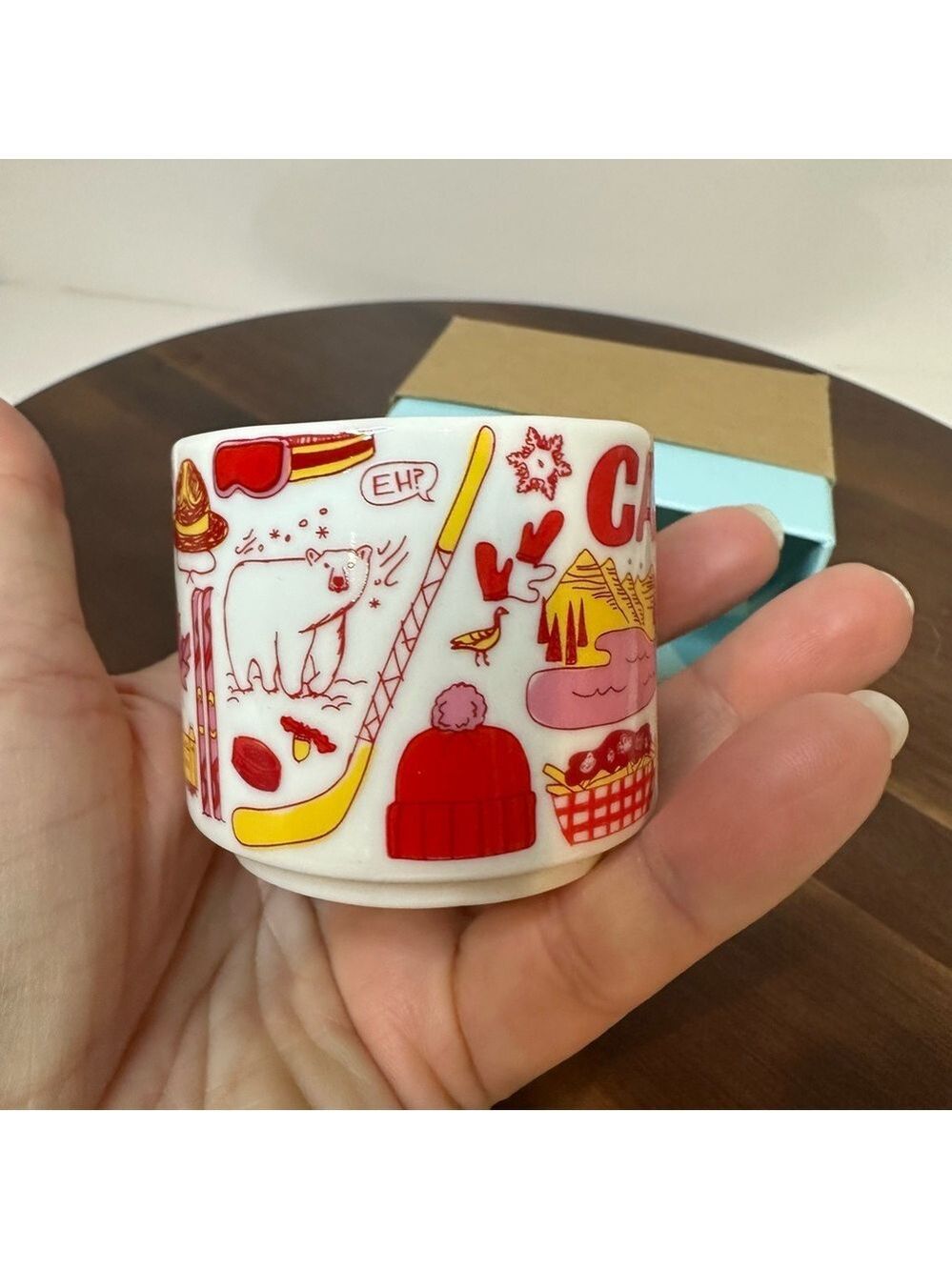 New Starbucks "Been There" Series Canada Ceramic Ornament Mug 2oz 2018 - Picture 4 of 8
